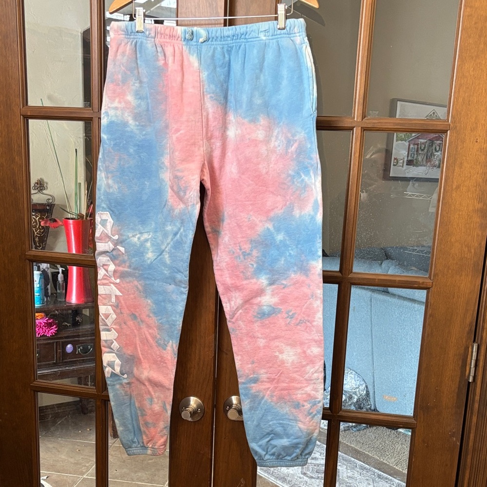 Sisters by safety pin tie dye joggers! Size XXL